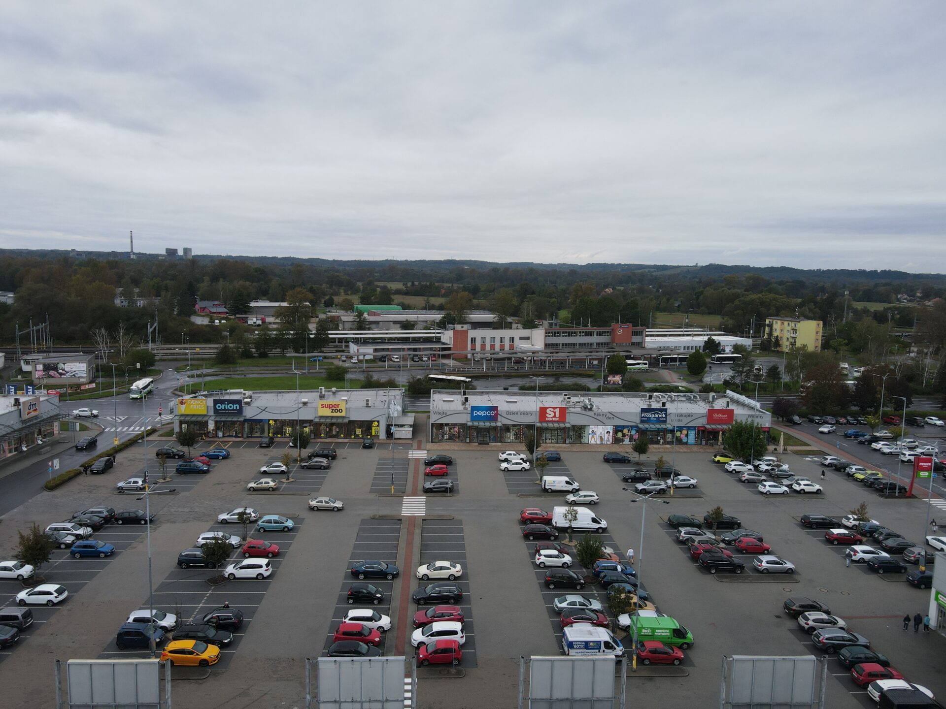 S1 Center Karviná, foto z dronu 21.10.24