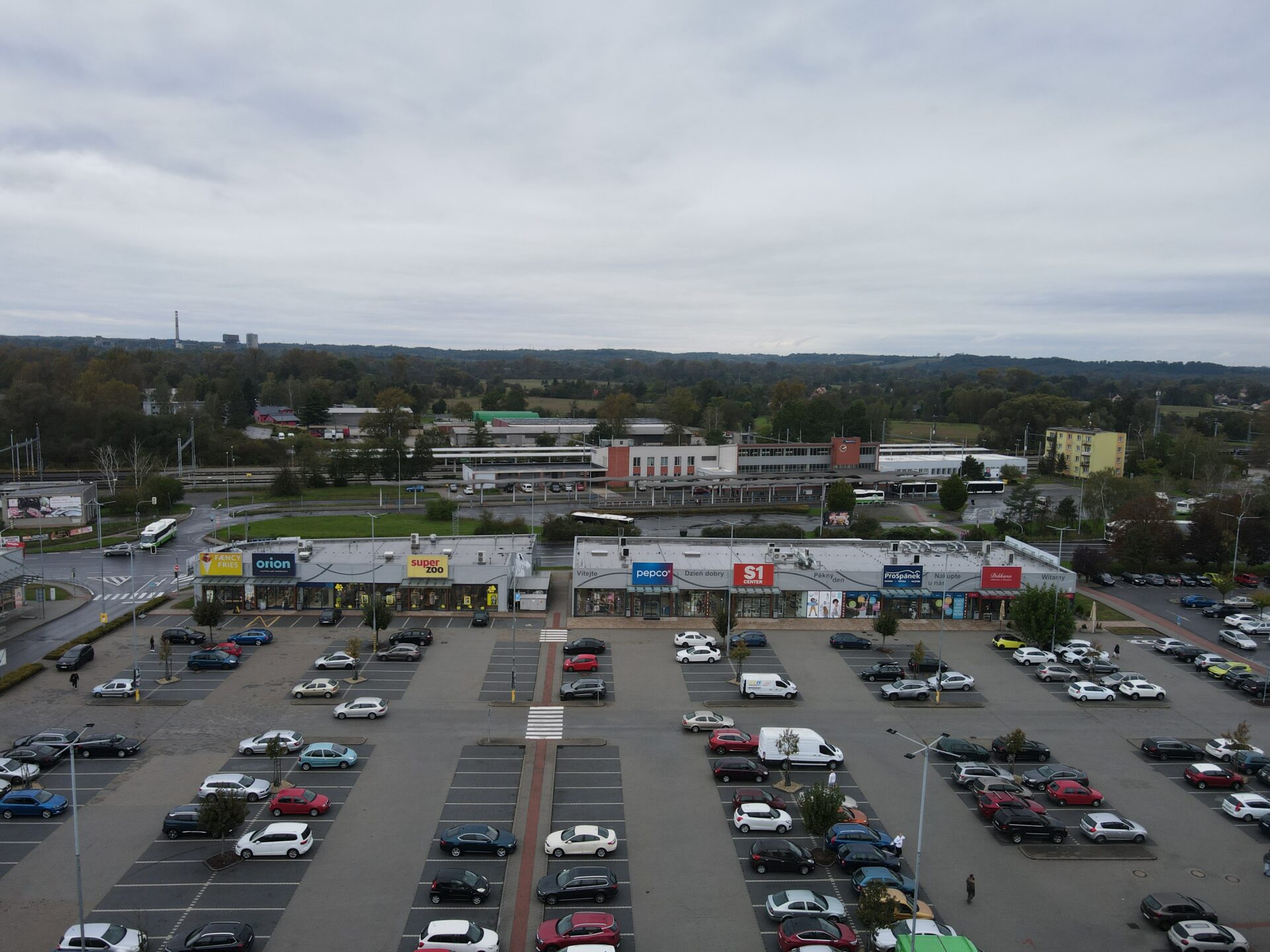 S1 Center Karviná, foto z dronu 21.10.24