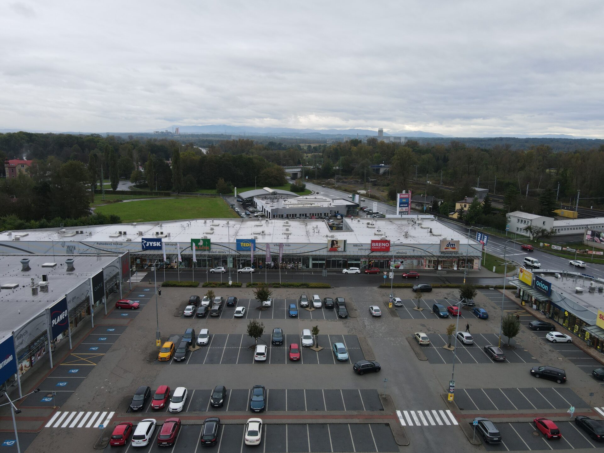 S1 Center Karviná, foto z dronu 21.10.24