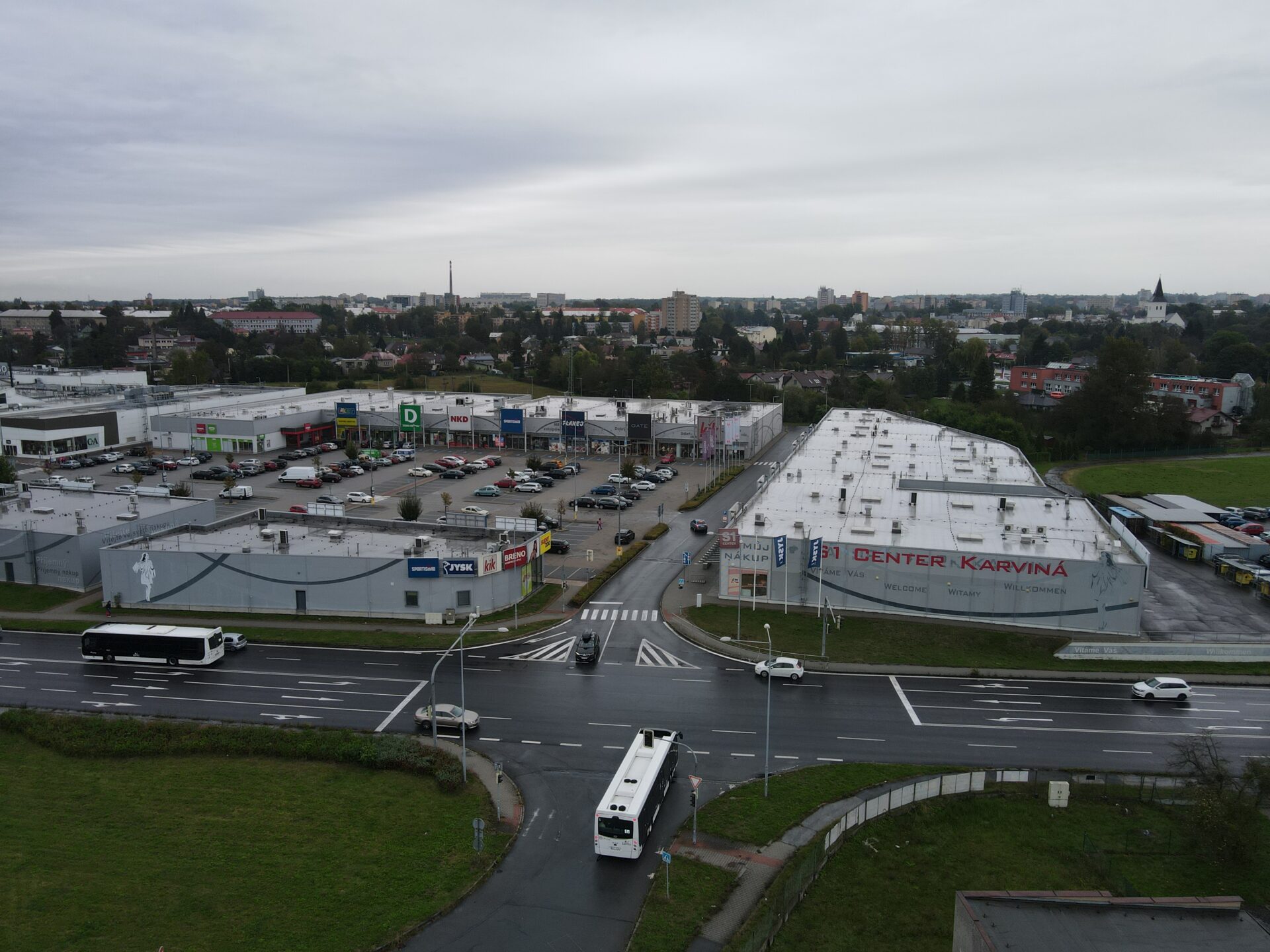 S1 Center Karviná, foto z dronu 21.10.24